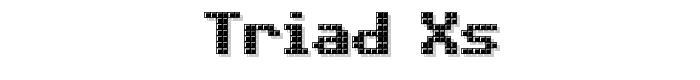 Triad XS font